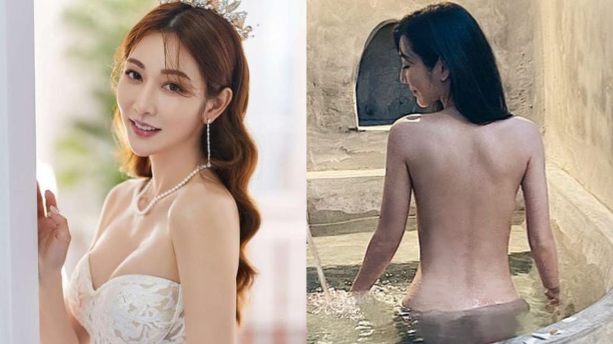 ▲曾莞婷分享全裸泡湯照。（圖／曾莞婷臉書）