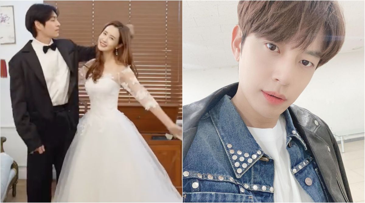 ▲SE7EN（右）的女友李多海（左圖右）跟崔星俊拍試婚紗影片，2人被誤會要結婚。（圖／微博、SE7EN IG）