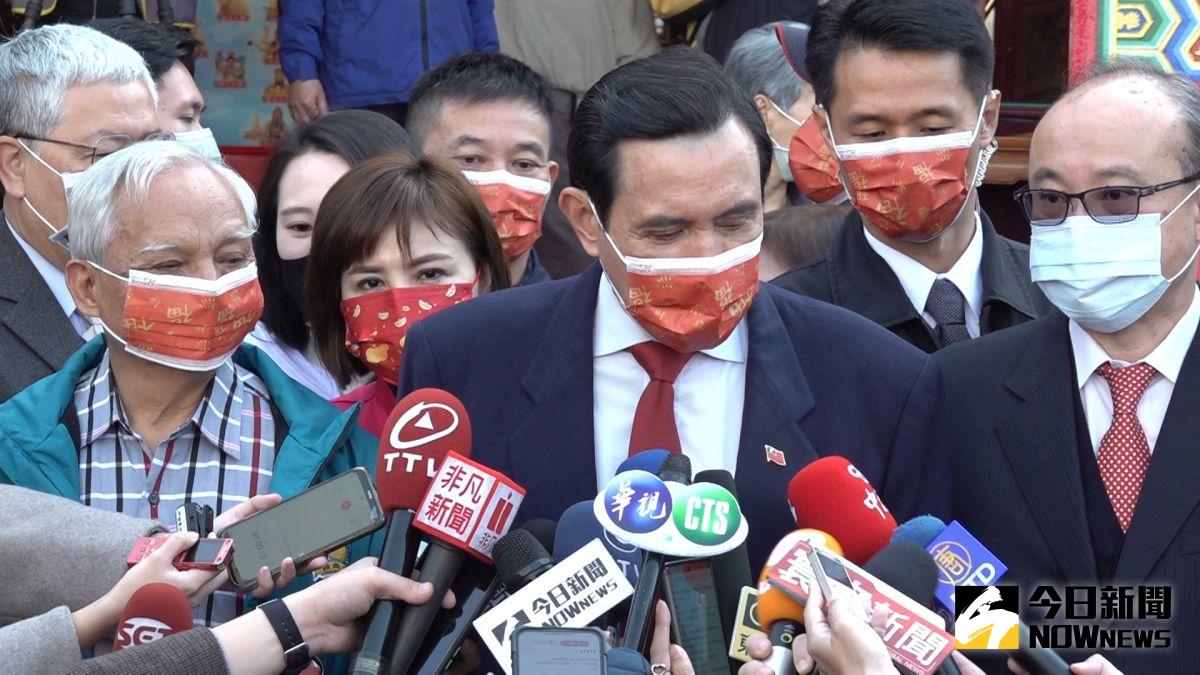 ▲前總統馬英九20日在接受媒體訪問時，被問到韓國瑜復出一事，馬英九則平淡表示「不需大驚小怪」。（圖／記者朱永強攝，2021.02.20）