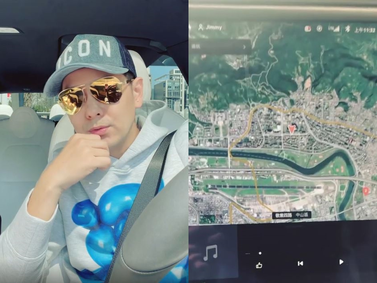 ▲林志穎實測特斯拉導航BUG。（圖／翻攝林志穎IG）