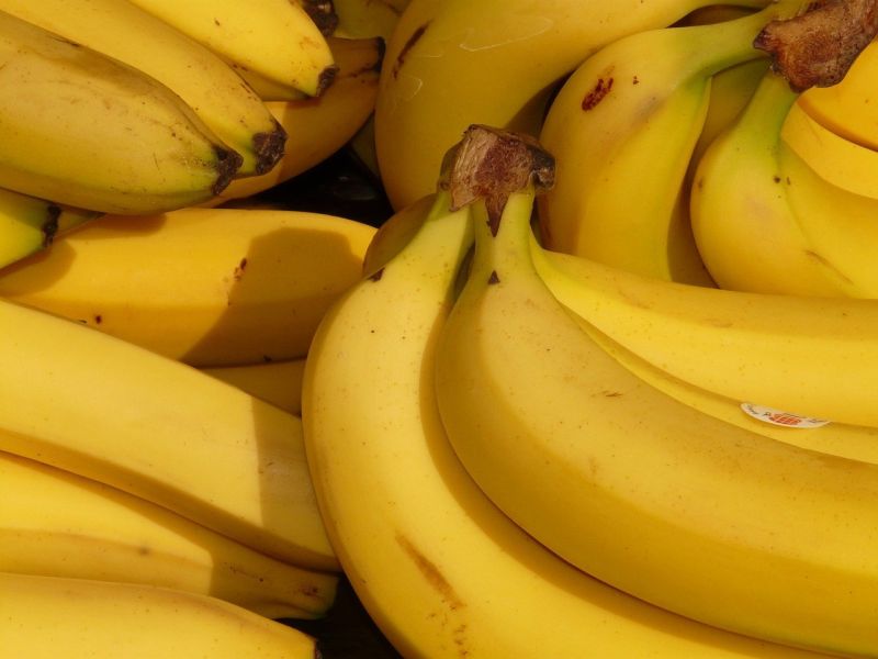 ▲香蕉是高鉀食物，多吃會傷腎，不能天天吃？對此，食藥署在「闢謠專區」解答了。（示意圖／取自pixabay）