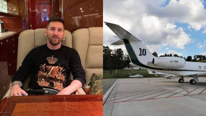 ▲Lionel Messi(梅西)的私人飛機。（圖／取自推特）