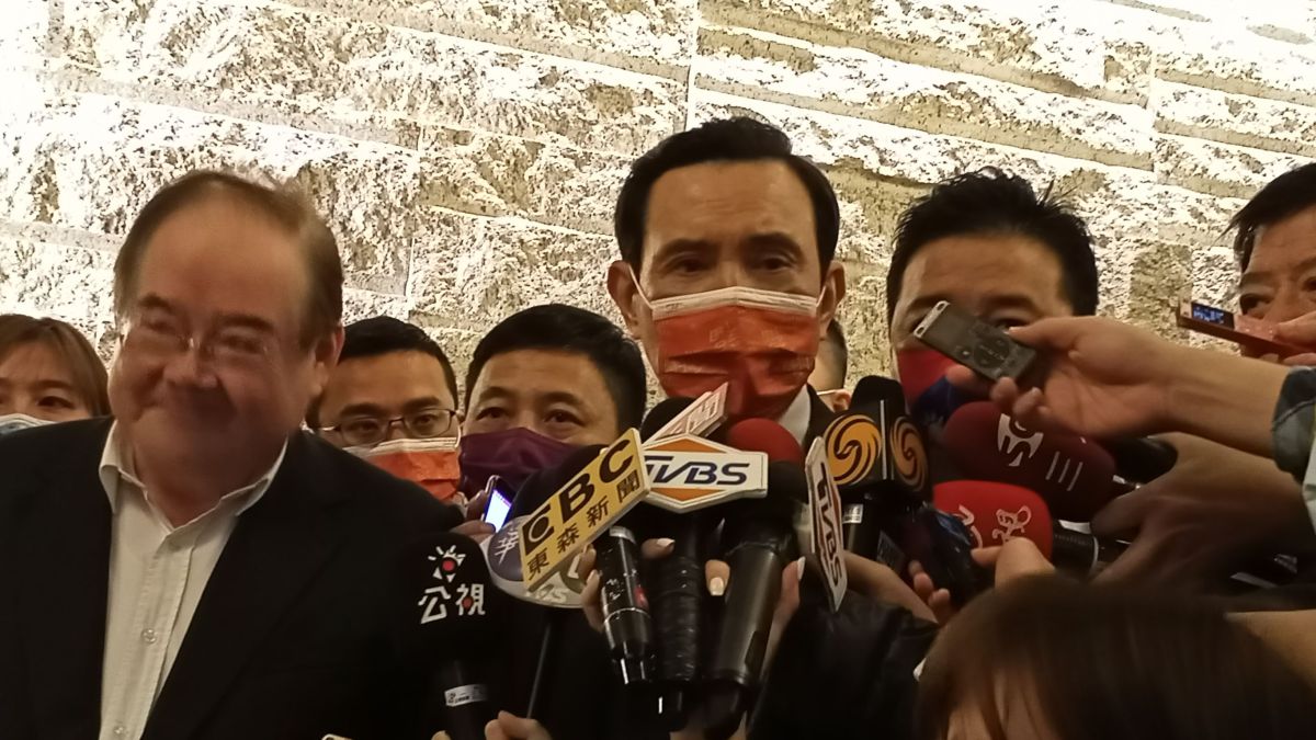 ▲國民黨24日的新春餐敘由中常委作東，黨主席江啟臣、前總統馬英九、前立法院長王金平、智庫副董事長連勝文都應邀出席，餐敘氣氛熱絡。圖為馬英九。（圖／記者陳弘志攝，2021.02.24）