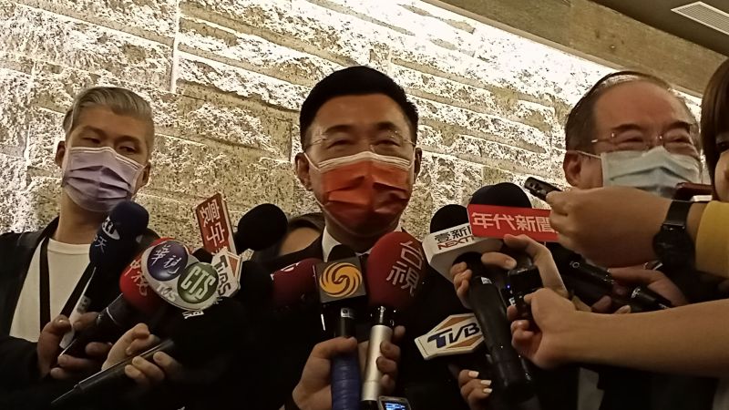▲國民黨24日的新春餐敘由中常委作東,黨主席江啟臣、前總統馬英九、前立法院長王金平、智庫副董事長連勝文都應邀出席,餐敘氣氛熱絡。圖為江啟臣。(圖/記者陳弘志攝,2021.02.24)