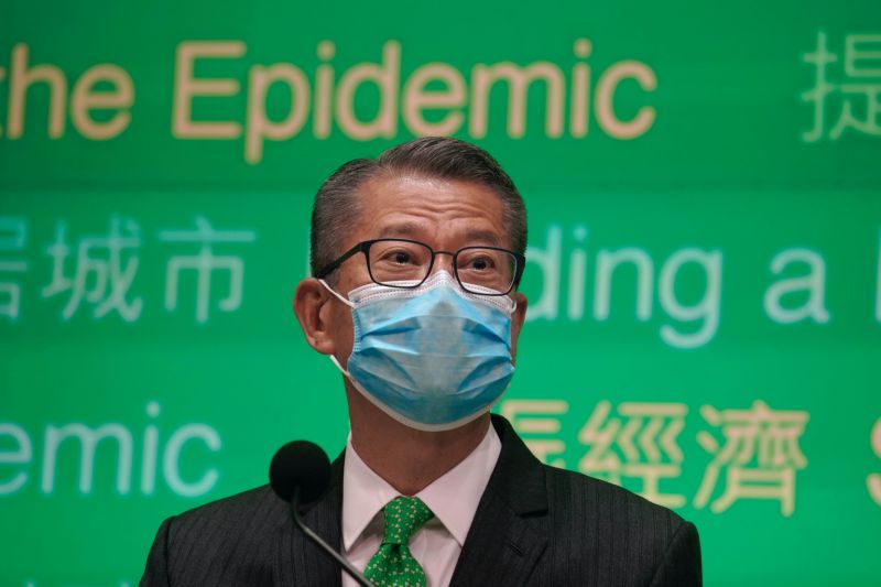 ▲香港財政司司長陳茂波(圖/美聯社/達志影像)