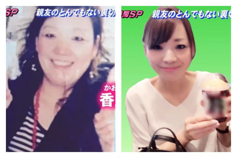 ▲日本一位女子成功減重45公斤，她透露下定決心的契機是因為被「約好一起胖」的閨蜜背叛。（圖／翻攝自《ザ!世界仰天ニュース》節目截圖）