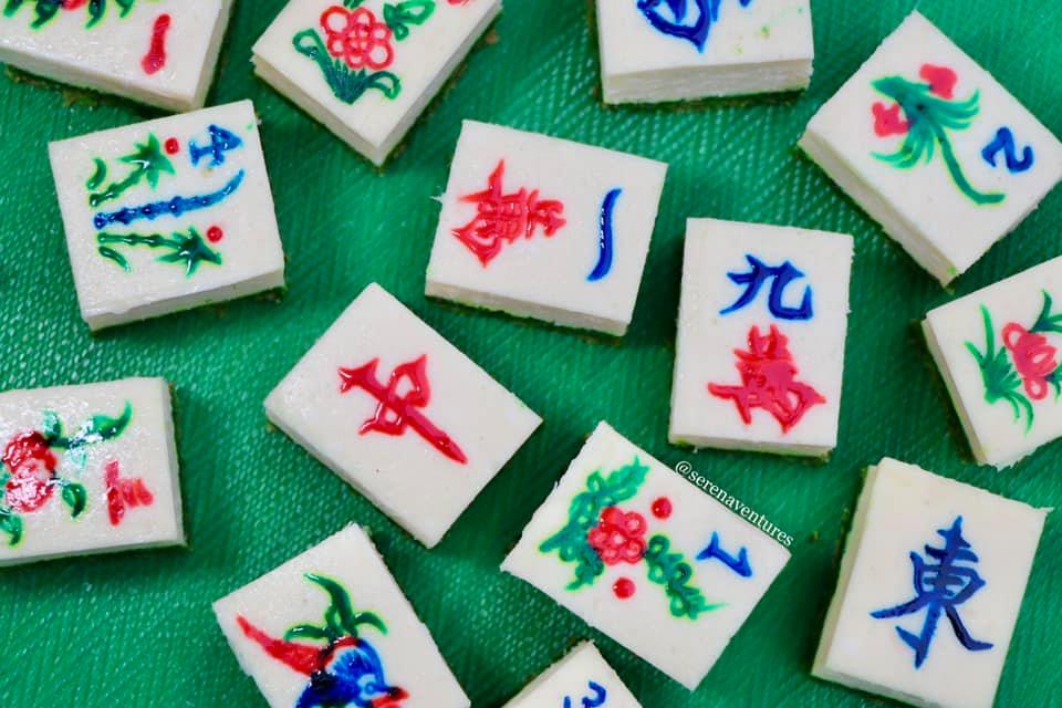 ▲A pair of sisters in California recently made “mahjong cheesecake” and shared a recipe, stirring a discussion among social media.(Courtesy of @serenaventures/Instagram)