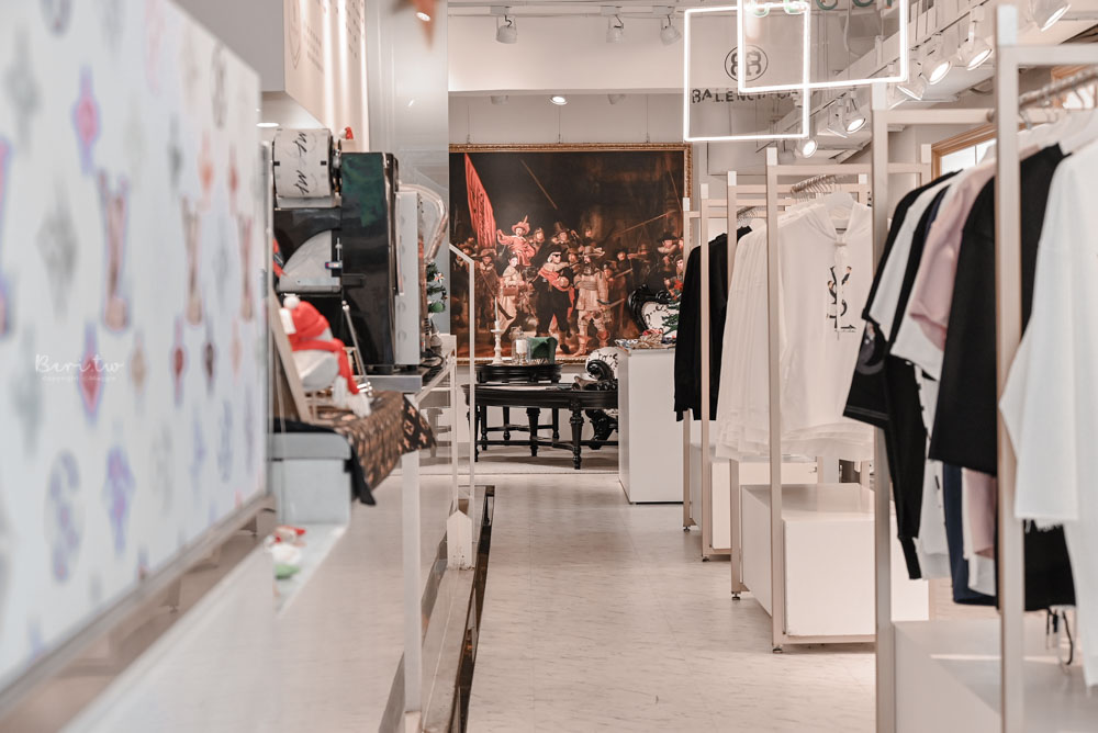 ▲MF by GCDC 是荷蘭阿姆斯特丹的潮流品牌，創作的靈感與商品上的圖案，都是源自各指標性精品品牌、時尚界名人。（圖／莓姬貝利食事旅行）