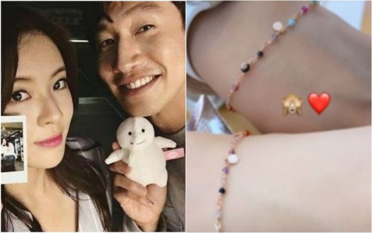 ▲李善彬（左）日前在IG曬出疑似情侶手環的照片。（圖／李善彬IG）