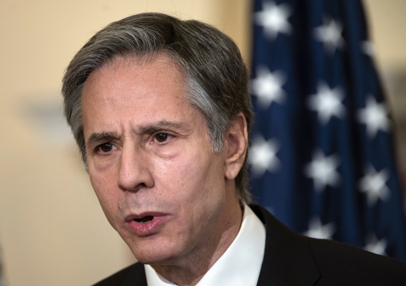 ▲美國國務卿布林肯3日發表首場外交政策演說，將因應中國挑戰列入8大優先工作。他表示，許多國家對美國構成嚴重挑戰，但僅有中國有撼動現行國際體系的經濟、外交、軍事與科技實力。（圖／美聯社／達志影像）