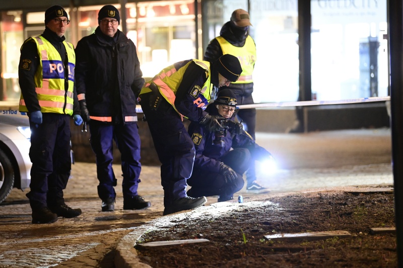 ▲瑞典警方表示，南部韋特蘭達鎮（Vetlanda）3日發生持刀攻擊案，警方正以疑似「恐怖主義犯罪」調查本案。（圖／美聯社／達志影像）