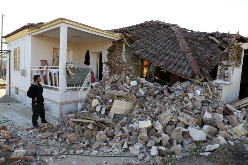影／6.3級地震襲希臘！部分建築受損  北馬其頓等國有感
