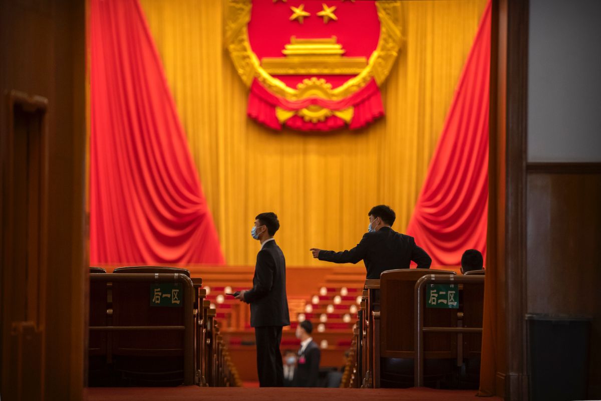 ▲中國兩會即將於今、明兩日在北京舉行，由於先前中國官方多次釋放訊息可能立法促統，台灣關注是否會在今年推出《國家統一法》。（圖／美聯社／達志影像）