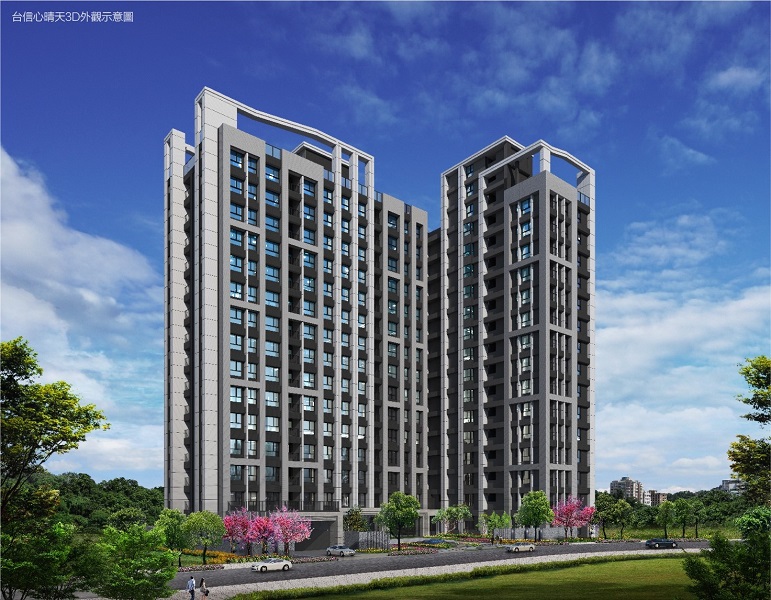 ▲主打面萬坪森林保護區的無敵視野景觀，加強了台信原本就擅長的居住環境格局。（圖／資料照片）