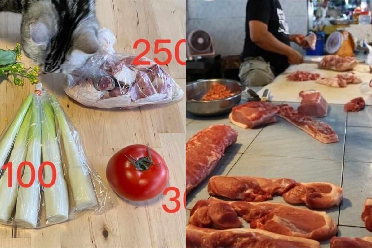 ▲有網友去逛傳統市場，買了4樣食材竟要430元。（示意圖／翻攝自《爆怨公社》及《pixabay》 ）