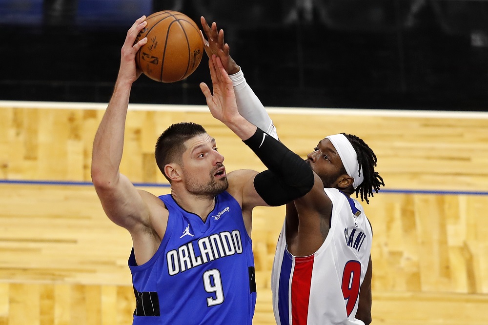 ▲Jerami Grant和Nikola Vucevic。（圖／美聯社／達志影像）