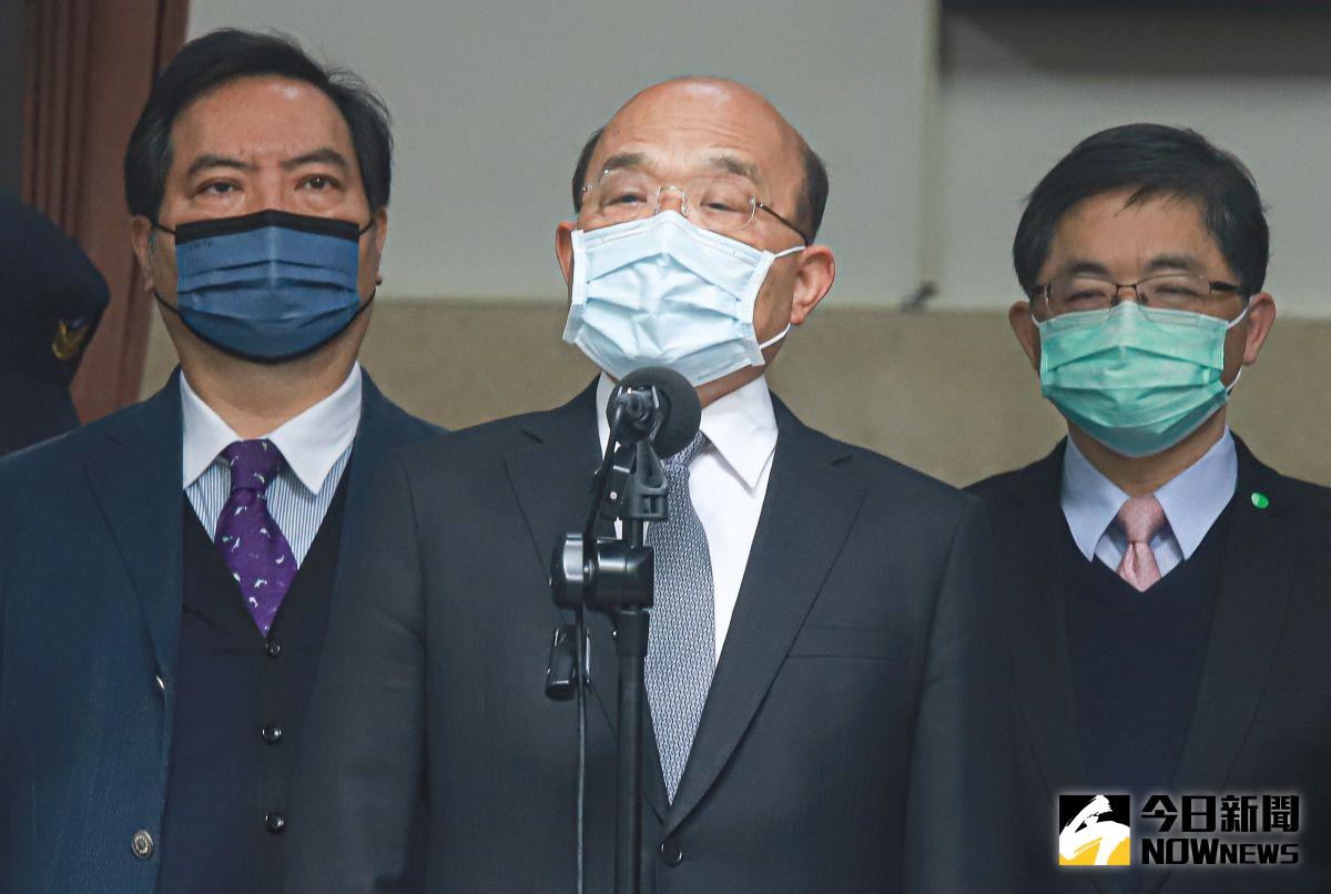 ▲行政院長蘇貞昌赴立院進行備詢，會前受訪表示，行政院長蘇貞昌表示，疫苗沒人敢打，他會先打。（圖／記者葉政勳攝，2021.03.05）