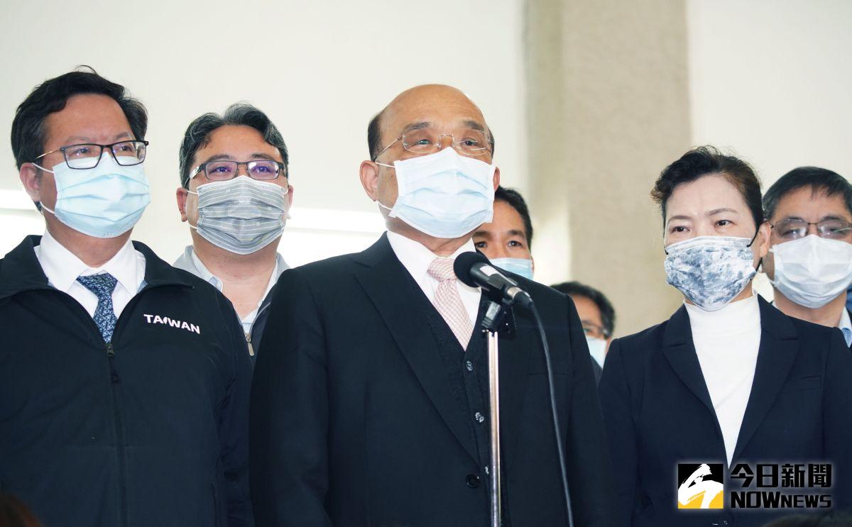 ▲蘇貞昌表示，水利會改公務機關後，地方水利處也會依照往年的習俗，和宮廟、民間一起祈求降雨，這是一向有做的事情。（圖／記者李春台攝，2021.03.06）