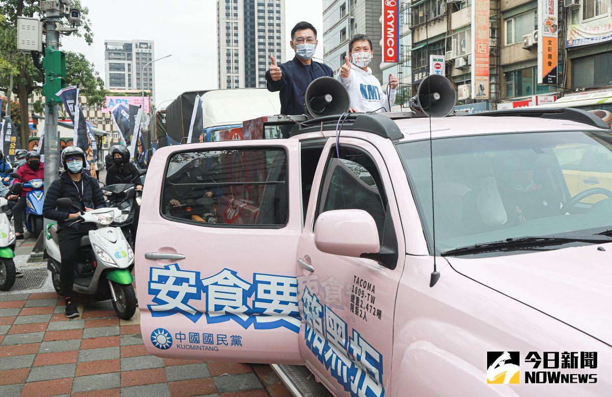 ▲國民黨黨主席江啓臣（左）、立委林為洲（右）領銜提出將「反萊豬」、「公投綁大選」等2項公投案。（圖／資料照片）