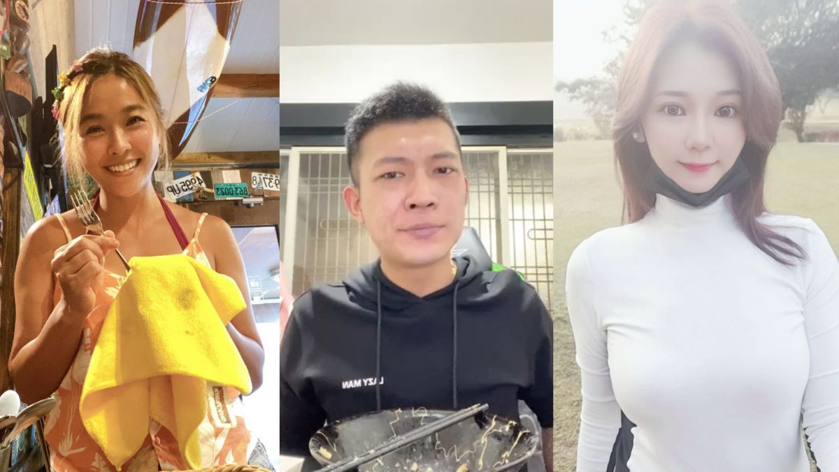 ▲鳳梨（中）開直播回應網友問題。（左為小嫻、右為邱薇而）（圖／鳳梨、小嫻、邱薇而臉書） 