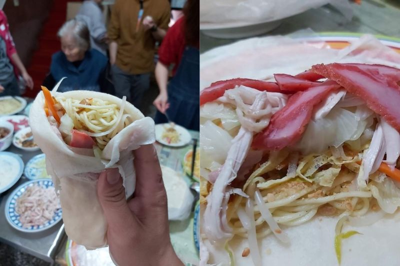 ▲清明節吃潤餅在台灣也衍生出不同吃法,不過有網友就好奇剩餘的花生粉、糖粉能如何利用。(示意圖/翻攝自《爆廢1公社》 )