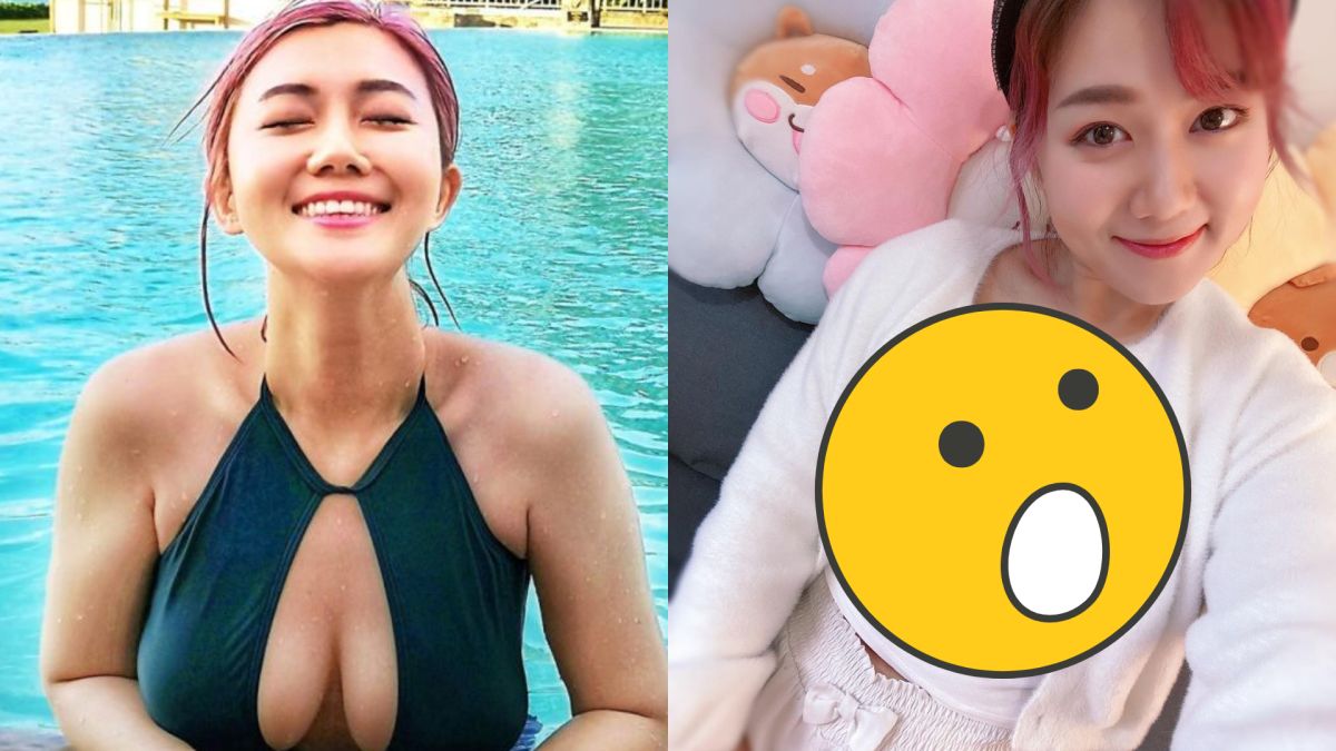 ▲白雲深色內衣「走光」。（圖／白雲IG）