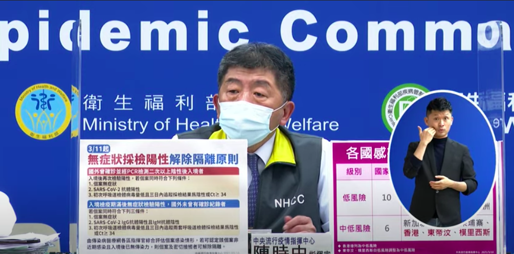 ▲指揮中心今（10）日召開記者會，針對帛琉泡泡相關問題進行說明。（圖／疾管署直播）