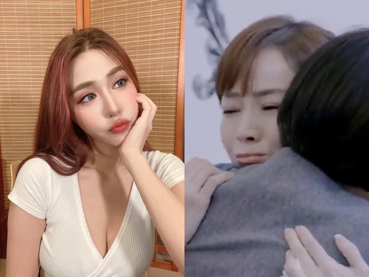 ▲橫綱凱咪（左）諷刺侯佩岑媽媽林月雲（右圖右）。（圖／翻攝橫綱凱咪臉書、芒果TV）