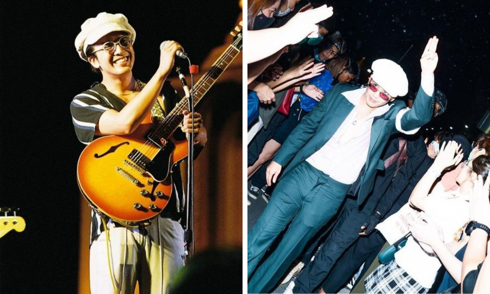 ▲泰國流行樂團《Bottom Blues》主唱Chaiamorn “Ammy” Kaewwiboonpan因在一場示威活動中焚燒泰王畫像而於週二（2日）被逮補，最高恐被判刑15年。（圖／翻攝自IG）