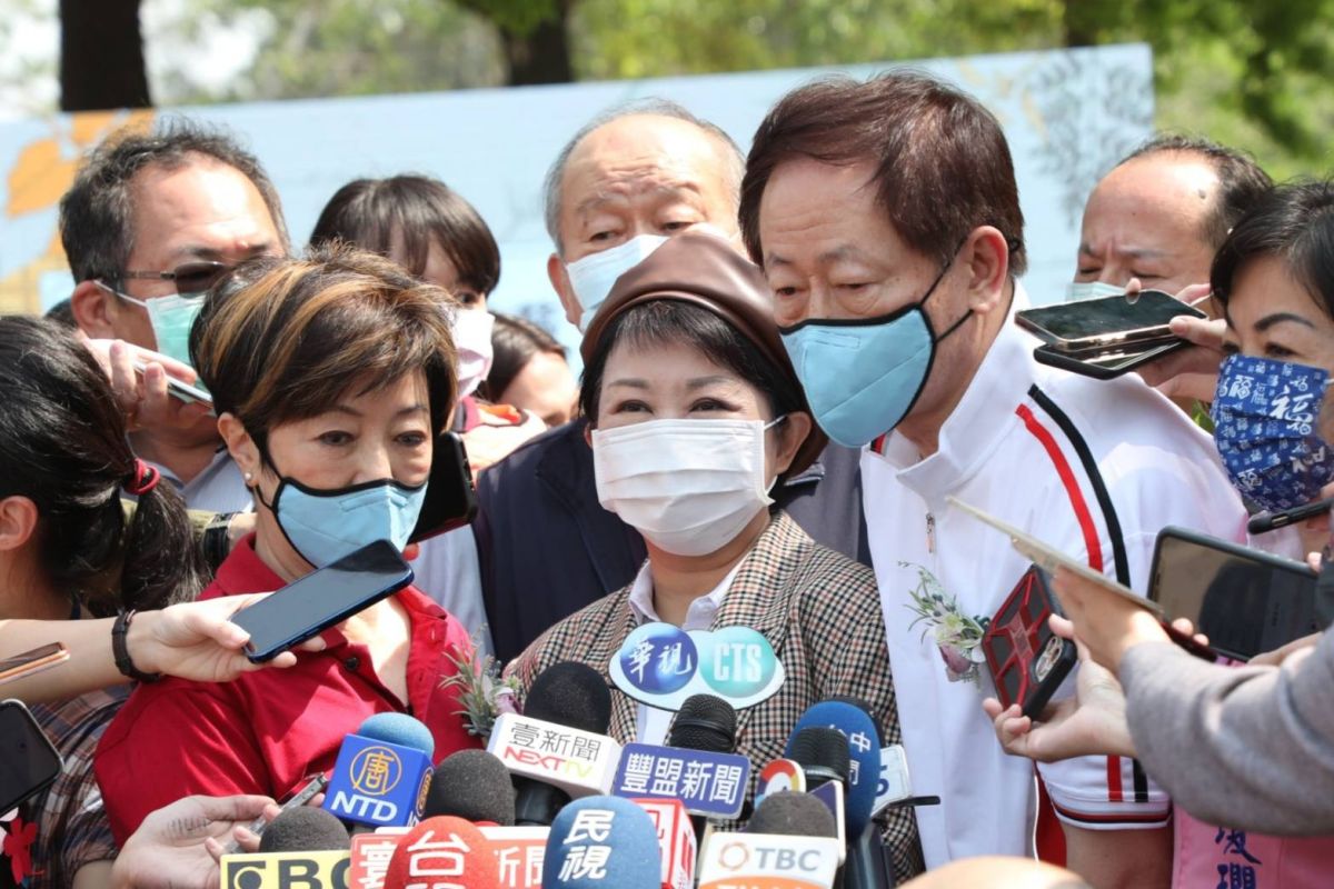 ▲市長盧秀燕表示，市府與中央水利署預計下週進行抗旱演練，由於水源是中央負責調度，市府將全力配合(圖／柳榮俊攝2021.3.12)