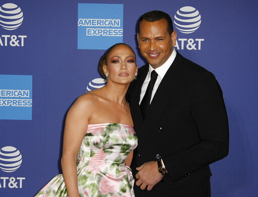 ▲Alex Rodriguez與Jennifer Lopez外傳分手。（圖／美聯社／達志影像）