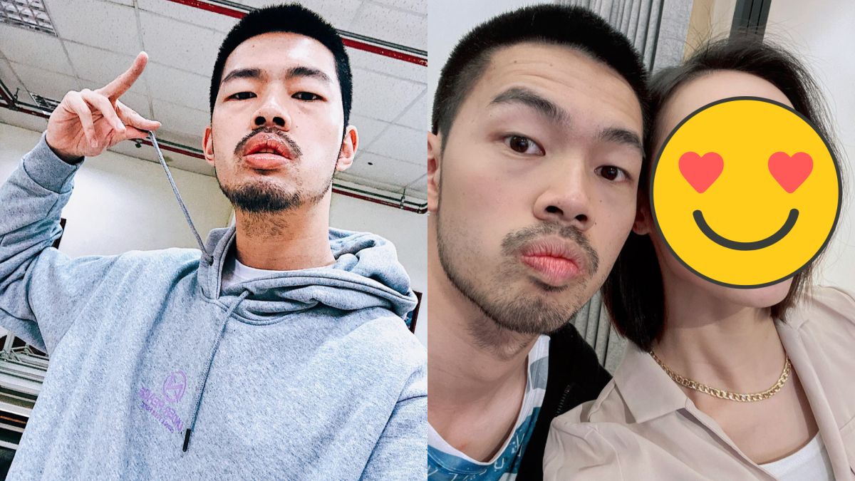 ▲陳大天（左圖）首次貼出和女友閃照。（圖／陳大天臉書）