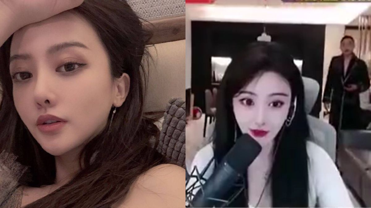 ▲墨子夢「睡袍男亂入」事件引起討論。（圖／墨子夢、奇聞挖掘機微博）