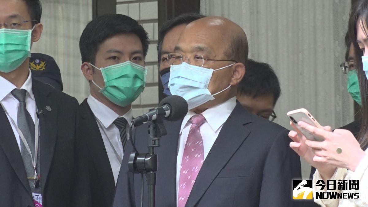 ▲行政院院長蘇貞昌16日受訪時表示，在考慮以重啟核四取代三接的同時應該考慮核廢料問題。（圖／記者王嘉鴻攝，2021.03.16）
