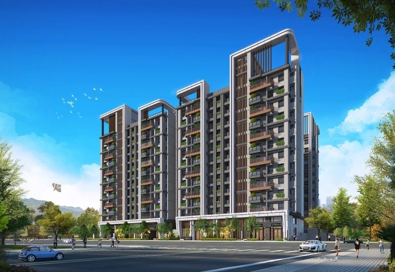 ▲該建案全區4棟採自然景觀造景營造生態林氛圍,總戶數276戶。(圖/品牌提供)