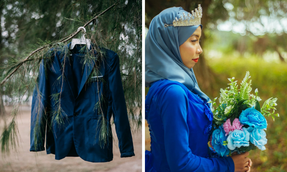 ▲被毀婚的Jannah拍攝一個人的婚紗照。（圖／翻攝自臉書）