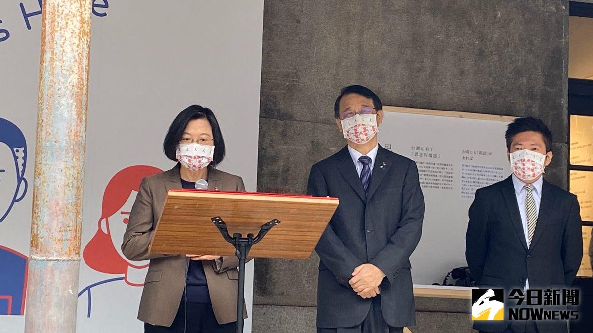 ▲蔡英文參觀311十週年特展，重申重啟核四非選項。（圖／記者胡宥心攝，2021.03.18）