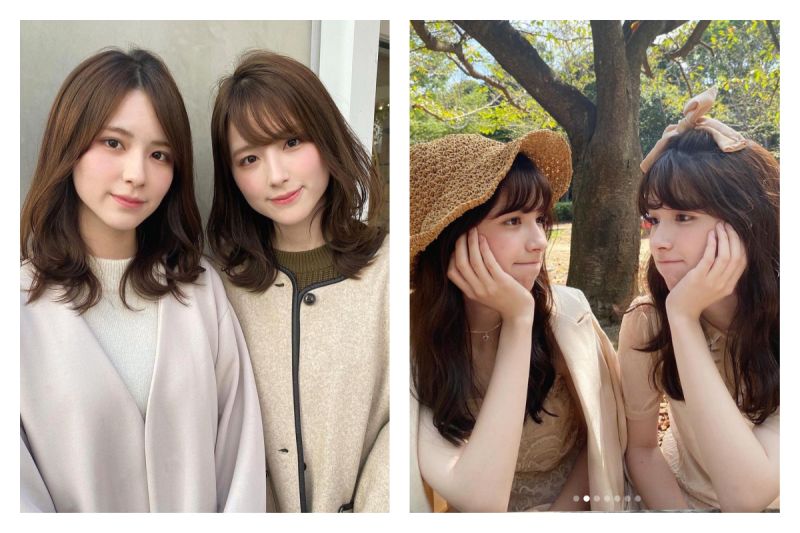 ▲日本絕美雙胞胎在PTT表特版被推爆，網友全都直呼戀愛了。（圖／翻攝自@suzuki_mina_maria的IG）