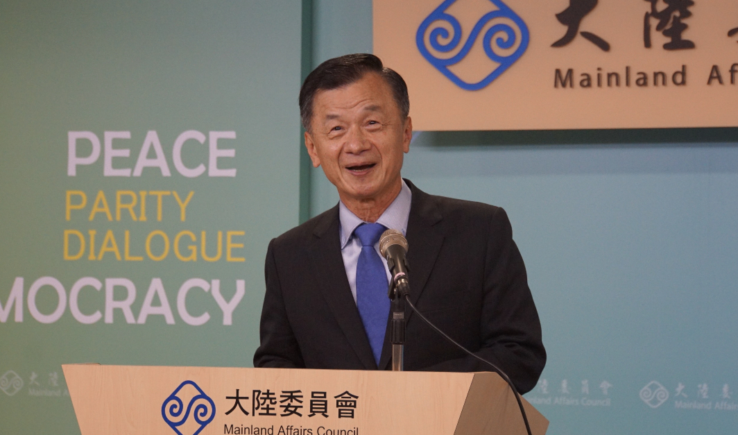 ▲陸委會主委邱太三表示，恢復大陸人士因商務來台的申請。（圖／記者呂炯昌攝，2021.03.18）