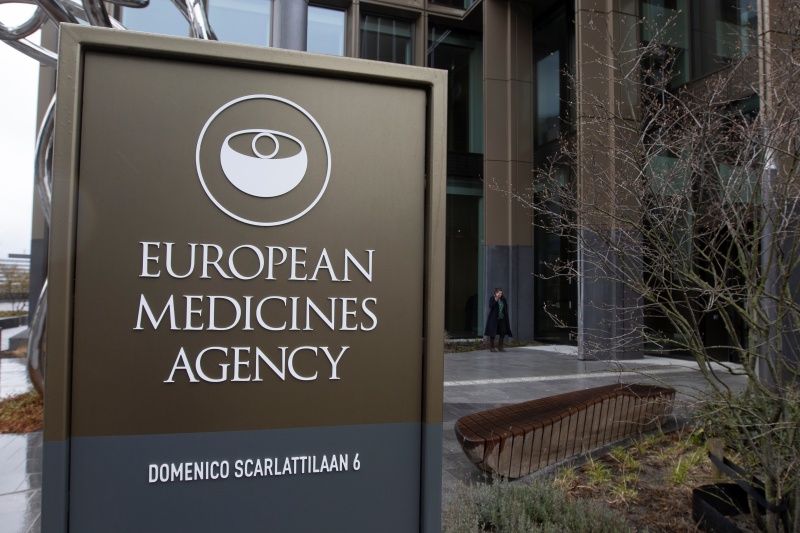 ▲歐洲藥品管理局(EMA)當地時間18日表示，AZ疫苗安全且有效。圖為位於荷蘭的EMA機構。（圖／美聯社／達志影像）