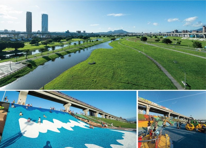 ▲位在新北大都會公園旁,新北市政府投入大筆經費,設置獼猴溜滑梯、幸運草地景溜滑梯、瀑布滑草場和堤坡滑梯樂園等,是一個大朋友、小朋友都喜歡的樂園。(圖/資料照片)
