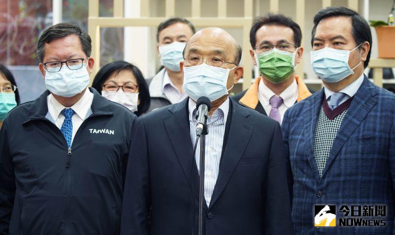 ▲蘇貞昌表示,已經交由專業醫生評估過身體,週一將施打疫苗。(圖/記者李春台攝,2021.03.21)