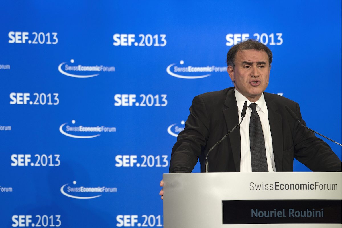 ▲羅比尼有末日博士稱號，因為成功預測2008年金融海嘯而聞名。（圖／美聯社／達志影像）