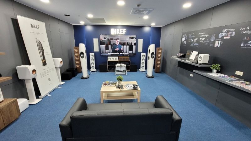 ▲「集雅社」義享時尚廣場店,與英國殿堂級音響品牌KEF聯手規劃,以參考香港KEF
