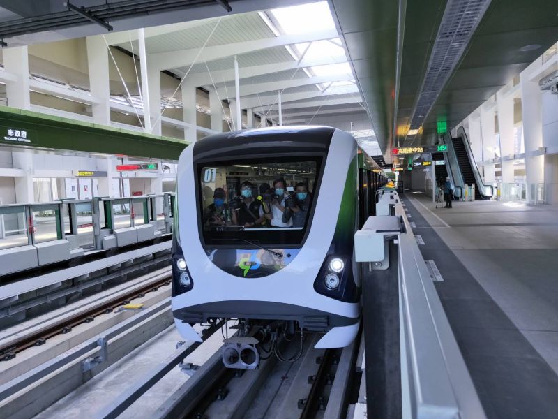 ▲中捷運綠線將3月25日展開30天免費試營運(圖／柳榮俊攝2021.3.23)
