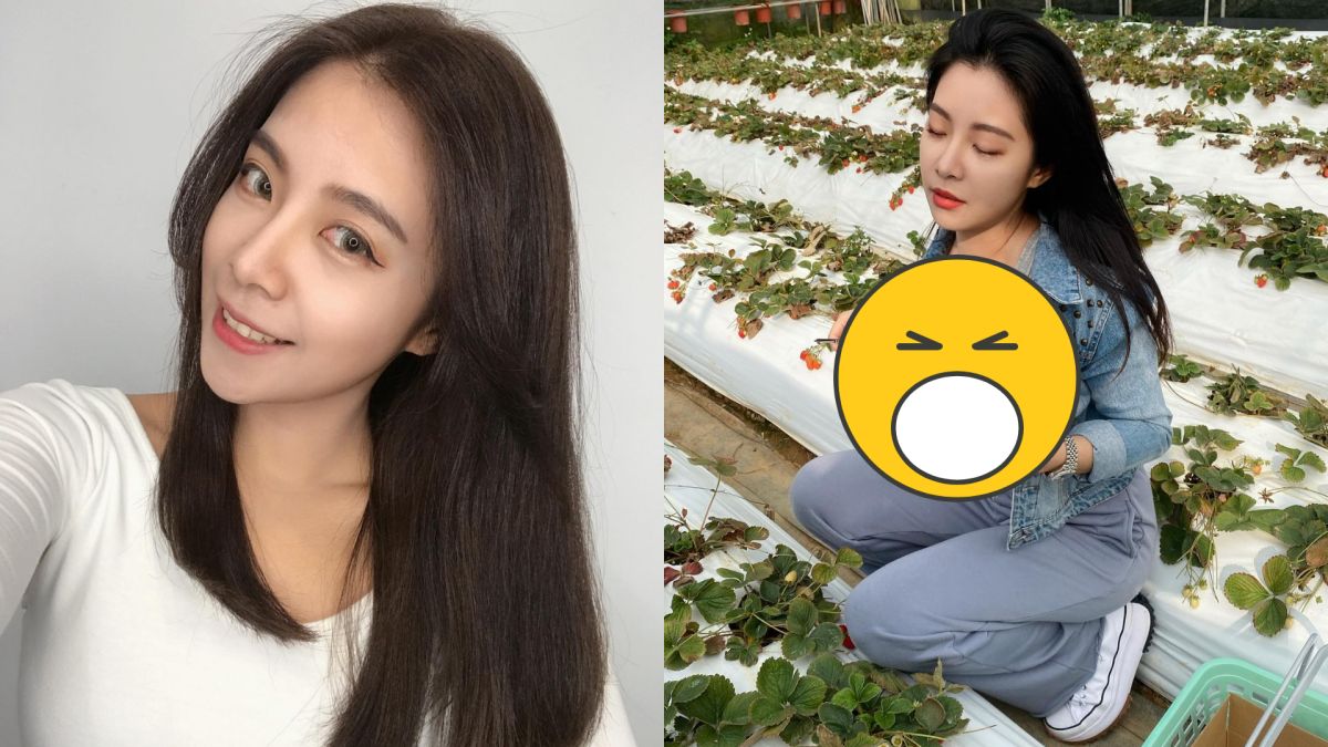 ▲古婉蓁採草莓照片有亮點。（圖／古婉蓁臉書）