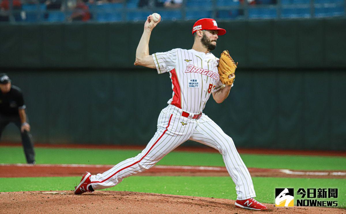 ▲味全龍洋投布里悍。（圖／記者葉政勳攝 , 2021.03.26）