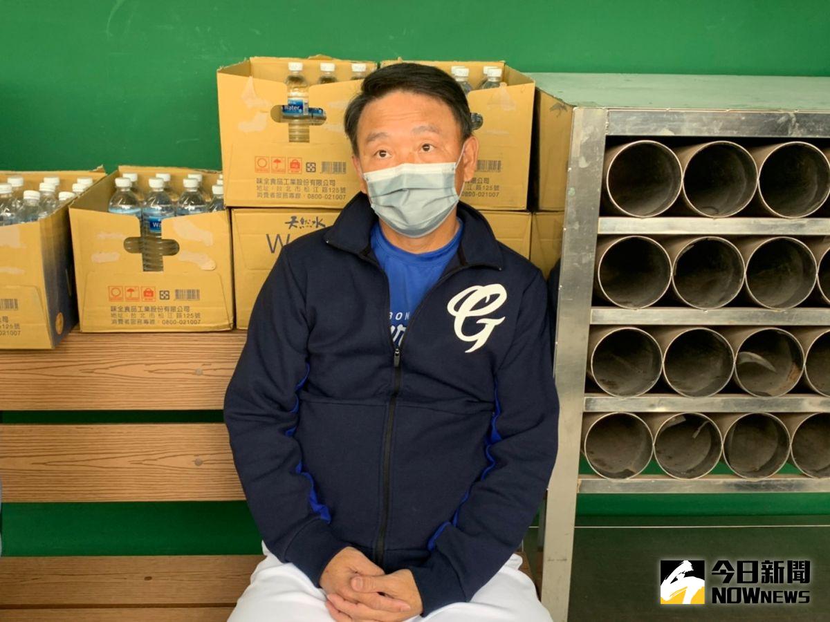 ▲洪一中總教練。（吳政紘攝）