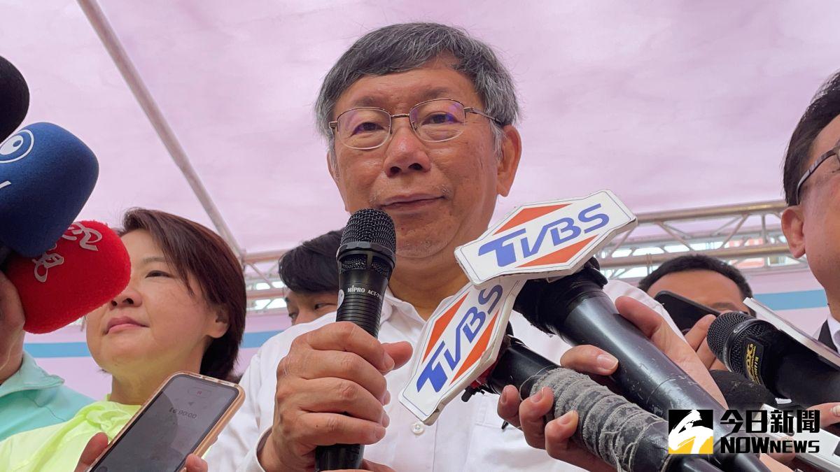 ▲針對連勝文酸「應定時量血壓」，台北市長柯文哲28日下午再回嗆，這些人都不敢用同樣標準檢視自己。（圖／記者丁上程攝，2021.03.28）