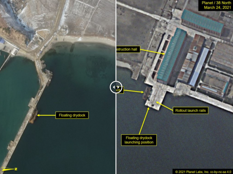 北韓批聯合國「雙重標準」　衛星照曝新飛彈潛艇或將下水
